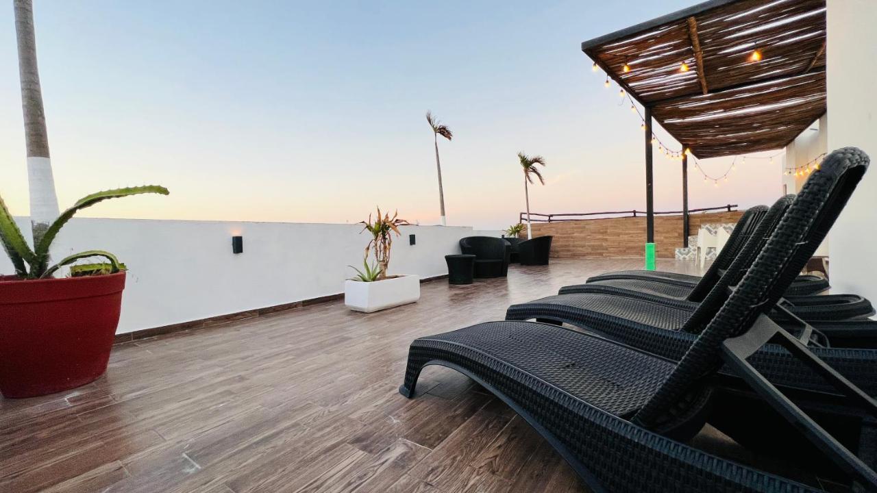 Hotel Mayari Holbox ภายนอก รูปภาพ Rooftop at Hotel Habita