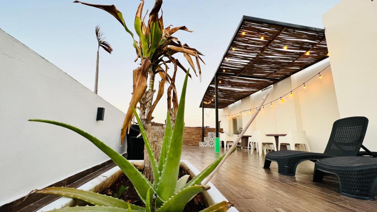 Hotel Mayari Holbox ภายนอก รูปภาพ Rooftop at the hotel